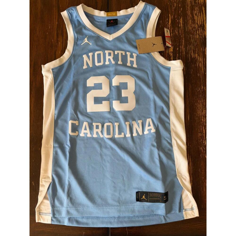 Michael Jordan Blue North Carolina Tar Heels Basketball Jersey Size S NEW